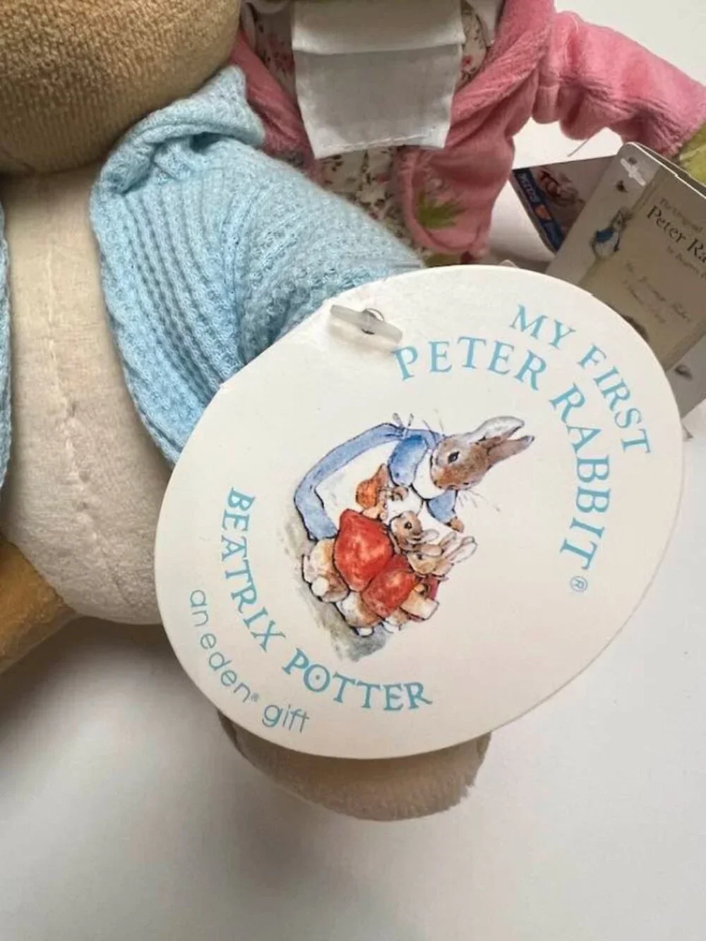 Peter Rabbit plush w/tag + Jumbo Puzzle Case New